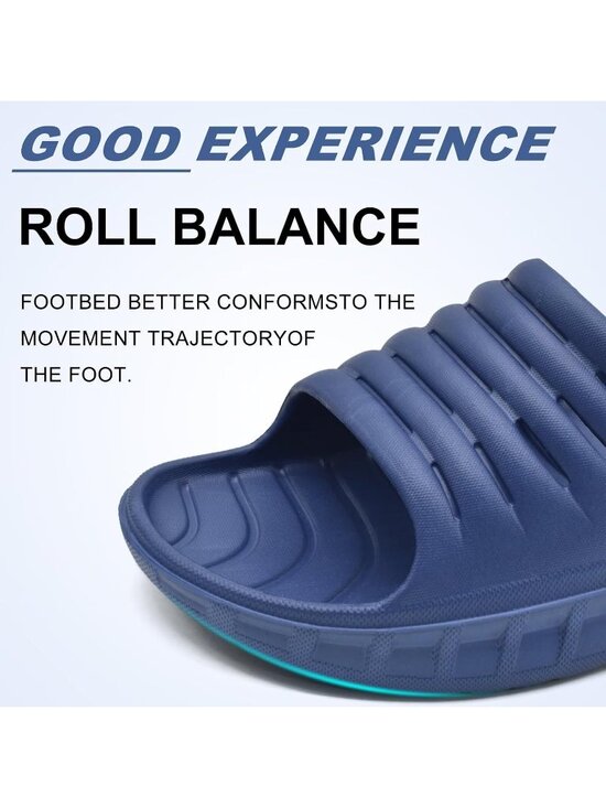 Men\'s Blue Sandals Orthotic Arch Support Open Toe Sport Slides Thick Cushion main image 6
